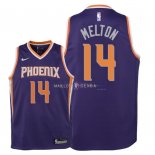 Maillot Enfants Phoenix Suns NO.14 De'Anthony Melton Pourpre Icon 2018