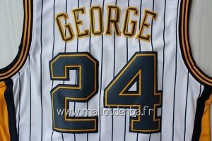 Maillot Indiana Pacers No.24 Paul George Blanc Bande