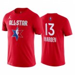 Maillot Manche Courte 2019 All Star NO.13 James Harden Rouge