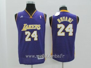 Maillot Enfants L.A.Lakers No.24 Kobe Bryant Pourpre