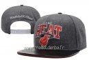 Snapbacks Caps 2016 Miami Heat Noir Rouge Gris