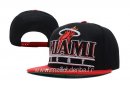 Snapbacks Caps 2016 Miami Heat Noir Rouge 015