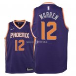 Maillot Enfants Phoenix Suns NO.12 T.J. Warren Pourpre Icon 2018