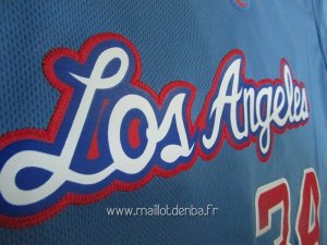 Maillot L.A.Clippers Manche Courte No.34 Paul Pierce Bleu