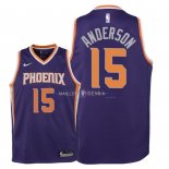 Maillot Enfants Phoenix Suns NO.15 Ryan Anderson Pourpre Icon 2018