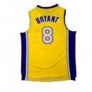Maillot L.A.Lakers No.8 Kobe Bryant Jaune Pourpre