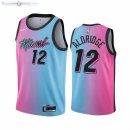 Maillot NBA Nike Miami Heat NO.12 LaMarcus Aldridge Bleu Rose Ville 2021