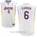 Maillot L.A.Lakers No.6 Jordan Clarkson Blanc
