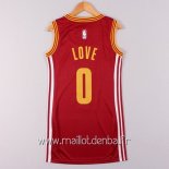 Maillot Femme Cleveland Cavaliers No.0 Kevin Love Rouge