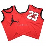 Maillot Chicago Bulls NO.23 Michael Jordan Jordan Logo Rouge