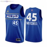 Maillot NBA 2021 All Star NO.45 Donovan Mitchell Bleu