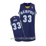 Maillot Memphis Grizzlies No.33 Pau Gasol Bleu