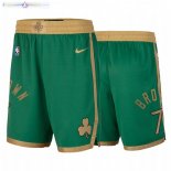 Pantalon Boston Celtics NO.7 Jaylen Brown Vert Ville 2020