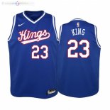 Maillot NBA Enfants Kings NO.23 Louis King Bleu 2021