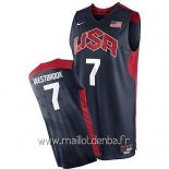 Maillot 2012 USA Westbrook No.7 Noir