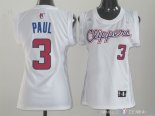 Maillot Femme Los Angeles Clippers NO.3 Chris Paul Blanc