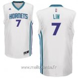 Maillot Charlotte Hornets No.7 Jeremy Lin Blanc