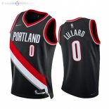 Maillot NBA Nike Portland Trail Blazers NO.0 Damian Lillard 75th Season Diamant Noir Icon 2021-22