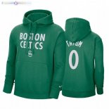 Hoodies Boston Celtics NO.0 Jayson Tatum Essential Vert Ville 2020