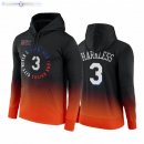 Hoodies New York Knicks NO.3 Maurice Harkless Noir Orange Ville 2020-21