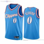 Maillot NBA Nike Los Angeles Clippers NO.0 Jay Scrubb 75th Bleu Ville 2021-22