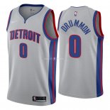 Maillot Detroit Pistons Nike NO.0 Andre Drummond Gris Statement 2018