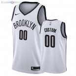 Maillot NBA Brooklyn Nets NO.00 Personnalisé Blanc Association 2020