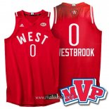 Maillot 2016 All Star No.0 Russell Westbrook Rouge