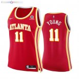 Maillot Femme Boston Celtics NO.11 Trae Young Rouge Icon 2020-21