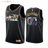 Maillot NBA Nike Utah Jazz NO.00 Jordan Clarkson Noir Diamant 2021-22