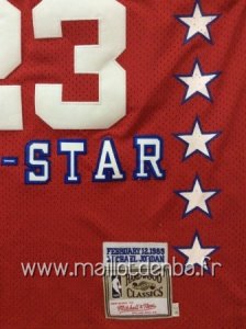 Maillot 1989 All Star No.23 Michael Jordan Rouge