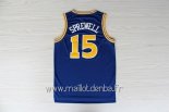 Maillot Golden State Warriors No.15 Latrell Sprewell Bleu