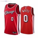 Maillot NBA Nike Chicago Bulls NO.0 Coby White Nike Rouge Ville 2021-22