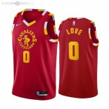 Maillot NBA Nike Cleveland Cavaliers NO.0 Kevin Love Rouge Ville 2021-22