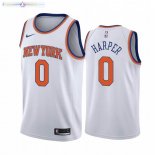 Maillot New York Nike Knicks NO.0 Jared Harper Blanc Association 2020-21