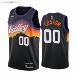 Maillot NBA Phoenix Suns NO.00 Personnalisé Noir Ville 2020-21
