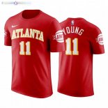 T-Shirts Atlanta Hawks NO.11 Trae Young Rouge Icon 2020-21