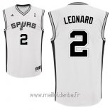 Maillot San Antonio Spurs No.2 Kawhi Leonard Blanc