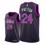 Maillot Minnesota Timberwolves Nike NO.24 Justin Patton Pourpre Ville 2018/19