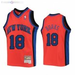 Maillot NBA Enfants York Knicks NO.18 Alec Burks Orange Hardwood Classics