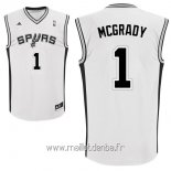Maillot San Antonio Spurs No.1 Tracy McGrady Blanc
