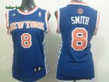 Maillot Femme New York Knicks NO.8 J.R.Smith Bleu