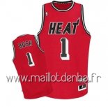 Maillot Miami Heat No.1 Chris Bosh Retro Rouge