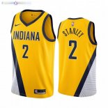 Maillot Indiana Pacers Nike NO.2 Cassius Stanley Jaune Statement 2020-21