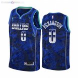 Maillot NBA Nike Dallas Mavericks NO.0 Josh Richardson Select Series Bleu Camouflage 2021