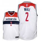Maillot Enfants Washington Wizards NO.2 John Wall Blanc Association 2018