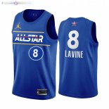 Maillot NBA 2021 All Star NO.8 Zach LaVine Bleu