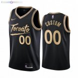 Maillot NBA Toronto Raptors NO.00 Personnalisé Noir Ville 2020-21