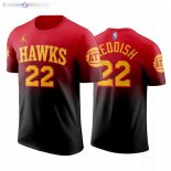 T-Shirts Atlanta Hawks NO.22 Cam Reddish Rouge Statement 2020-21