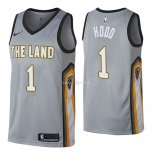 Maillot Cleveland Cavaliers Nike NO.1 Rodney Hood Nike Gris Ville 2018